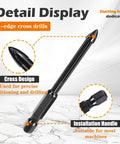 Detail view of a cross drill from the 7 Piece Diamond Drill Bit Set For Tile And Stone Top Notch Pro Grade Bits For Ceramic Glass Porcelain Marble Granite With Cooling Wax And Round Shank For Fast Clean Drilling