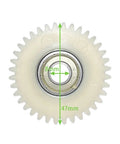 Electric Bike Clutch Gear Kit For Bafang 500W To 750W Motors With 36T Nylon Planetary Gears, 47mm diameter, front view