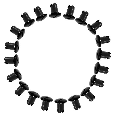 Top Dog Quarter Turn Dzus Fasteners 7/16 Inch 7075 Aluminum Alloy Quick Release Panel Rivets arranged in a circle.