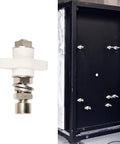 High Temp Electric Terminal Block For Copper Connectors, Detachable Junction Block Spare Part, 3.8 Mm Wire Size, Pro Grade Setup, Easy Install, Built To Last For Industrial Electrical Projects on black panel