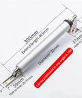 Pneumatic Automatic Door Closer 35KG Heavy Duty Door Hardware with positioning and adjustable closing speed, dimensions labeled