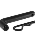 Heavy Duty Trailer Hitch Pin And Clip Five Eighth Inch Diameter Fits Two Inch Receiver Black Easy Grip Angled Bend