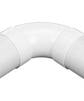 PVC S And D 90 Degree Long Turn Elbow 4 Inch Hub To Hub Solvent Weld Connection For 4 Inch Sewer And Drain Pipe White Durable PVC Elbow