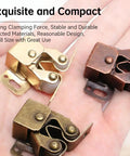 Four Piece Cabinet Door Catches Featuring Bulletproof Magnetic Dampers And Adjustable Metal Mounts For Kitchens And Wardrobes With A Dead Simple Install That Delivers Slick Soft Close Action Every Time, gold and bronze finishes.