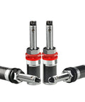 Rhodium Plated HiFi Terminal Blocks 2 Pack Rock Solid Solderless Wiring Posts with silver and red design for clean sound.