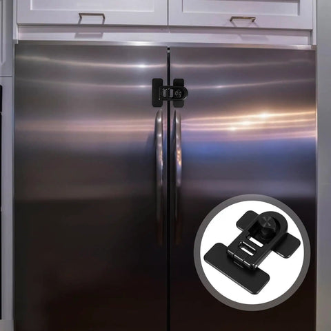 4 Pack Cabinet And Oven Locks For Refrigerator And Oven Easy To Use Plastic Safety Latches black lock on fridge door
