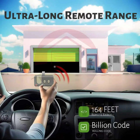 Two Pack Replacement Remote For Green Learn Button Garage Door Opener 139.53879 139.53859 For 1993 1995 And 1997 Models Controls Up To Three Doors Easy Install