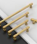 Champagne Bronze Knurled Cabinet Pulls Set Of 10 5 Inch Center To Center Kitchen Hardware with Textured Knurl for Secure Grip