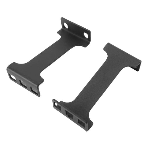 1U Server Rack Depth Extender For 19 Inch Cabinets Uses Aluminum Alloy With 4 Inch Depth Adjustment, black metal brackets.
