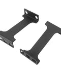 Game Changing 1U Server Rack Depth Extender With No Sweat Aluminum Cooling, Four Inch Recessed Mount Adapter Kit parts in black finish.