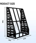 Heavy Duty Vertical Parts Storage Rack For Pipes And Lumber Hella Sturdy Four Bay Metal Bar Rack dimensions 60in x 47in x 24in.