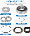 Rear Wheel Bearing And Seal Kit For Toyota Tacoma And Tundra 2000-2006 with labeled components on white background