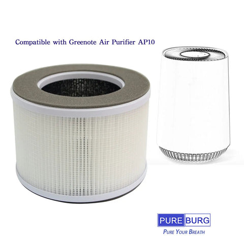 Top Notch Replacement Filter For Greenote AP10 Air Purifier With H13 True HEPA And Activated Carbon Multi Layer Filtration AP10 F3 Pack
