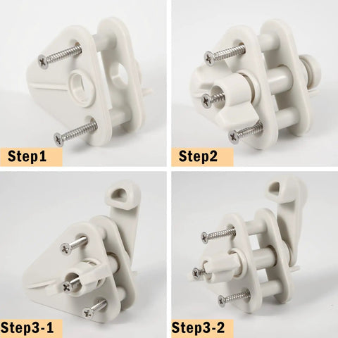 Heavy Duty Pontoon Boat Gate Latch Replacement Kit With Stainless Steel Screws Compatible With Standard One To Four Inch Marine Tubing assembly steps.