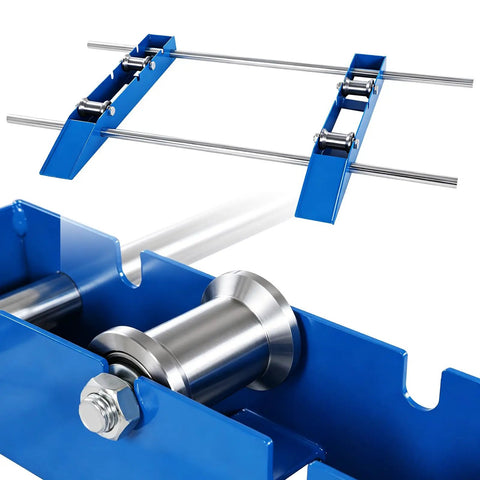 Heavy Duty Cable Drum Roller Stand With Fully Adjustable Frame And Sloped Ramp 3 Ton Capacity Fits Oversized Wire Reels Moves Loads Like Butter Hassle Free Assembly For Active Work Sites