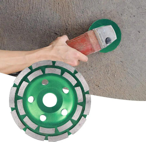 Double Row Diamond Grinding Wheel Disc For Concrete Granite Marble Polishing And Smoothing, 125 x 22.2 mm, heavy-duty tool