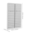 Heavy Duty 28 Slot Guest Room Key And Badge Organizer Rack featuring sleek smart storage build for hotels motels and warehouse crews.