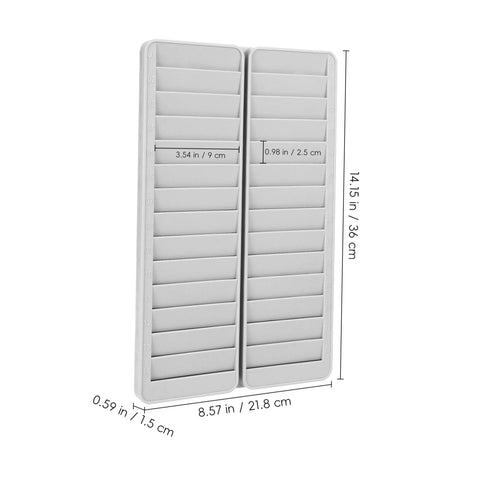 Heavy Duty 28 Slot Guest Room Key And Badge Organizer Rack featuring sleek smart storage build for hotels motels and warehouse crews.