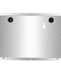 Hella Durable Aluminum Battery Box Fits Group 24 And 31 Marine Trolling Motors With Cool Airflow And Rust Proof Shield front view showing ports.