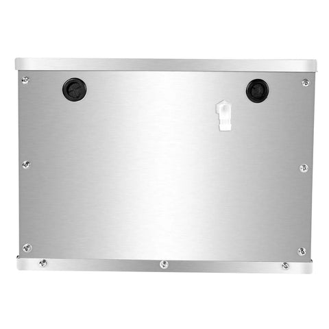 Hella Durable Aluminum Battery Box Fits Group 24 And 31 Marine Trolling Motors With Cool Airflow And Rust Proof Shield front view showing ports.
