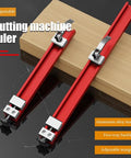 Top Notch Adjustable Circular Saw Guide Rail For Precision Cutting And Milling With Aluminum Alloy Base and Clamp, 24 Cm