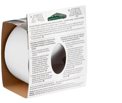 Self Adhesive Fiberglass Carpet Seaming Tape For Durable DIY Carpet Repair 2 Point 44 Inch By 15 Feet Single Roll packaging