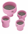 Premium Ceramic Welding Cup Set Alumina Lens Kit for WP9 20 25 17 18 26 TIG Torch with Stainless Steel Filter Nozzle