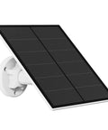 5W Outdoor Solar Panel For Battery-Powered Security Cameras With Micro USB And USB-C, DC 5V Recharge, 360 Degree Adjustable Bracket