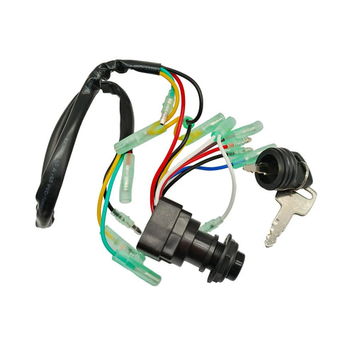 Ignition Main Key Switch Assembly For Yamaha Outboard Remote Control Box Replacement Part For 2 Stroke And 4 Stroke Motors with keys