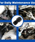 Oxygen Sensor Thread Chasers Kit, Pro Grade Two-Piece Set With M18x1.5mm And M12x1.25mm Threads in use on engine bay.