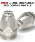 AG 60 Plasma Cutter Torch Consumables Kit 50 Pieces Includes 0.040 Inch Nozzles Electrodes Shield Cups And Wire Spacer Guides