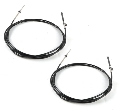 15 Foot Outboard Engine Control Cables Set With Throttle And Shift Cables For Mercury MerCruiser Boats, 2 Pack Gen I 33C Throttle Cable