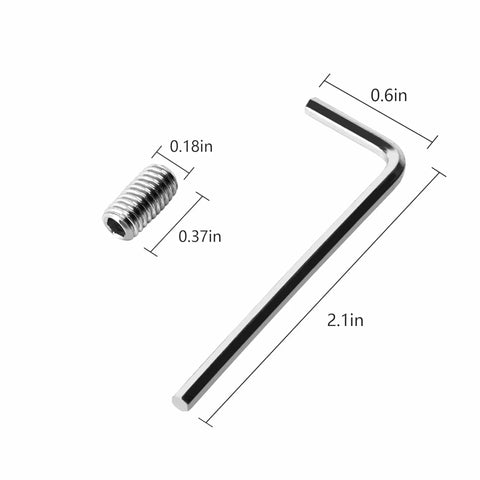 Pro Grade Stainless Steel Set Screw Kit For Kitchen Faucets And One Handle Lavatory, Includes 5 Screws And Hex Wrench, 304 Stainless Replacement Hardware