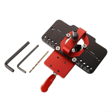 35mm Jig Drill Guide For Hinges With Adjustable Offsets And Premium Aluminum Construction Anti Corrosive Drill Bit Kit