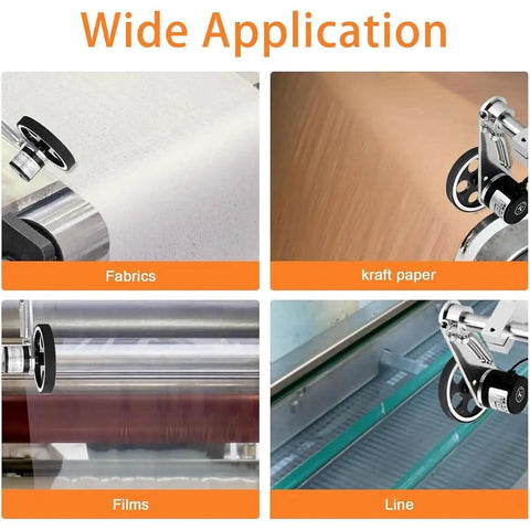 Wide application of the Straight Up Accurate Heavy Duty Cable Wire Length Counter With Dual Relay Output Control for fabrics and kraft paper.