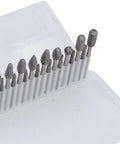 Pro Grade 20 Pcs Tungsten Carbide Double Cut Rotary Burr Set One Eighth Inch Shank Fits Dremel And Grinders Woodworking Carving Engraving Polishing With Handy Plastic Storage Box, burrs in storage case