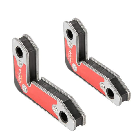 Heavy Duty 2-Piece Magnetic Welding Clamps For Perfect 30 60 And 90 Degree Angles With Super Strong Iron Boron.