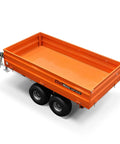 2 Ton Hydraulic Dump Cart With Tail Light For Farm And Garden Beefed Up Heavy Duty Dump Dumper Trailer Mechanical Trailer For Gravel Sand Soil Debris DT4X8 Model Quick Lift And Effortless Unloading - side view