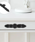 Vintage Cast Iron Drawer Pull Set For Cabinets And Furniture Drawers Retro Kitchen Cupboard Hardware on white drawer