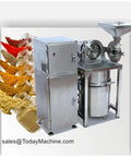 Beast Mode Automatic Stainless Steel Grinder For Dry Food Beans And Chickpeas Pulverizer Machine with spice chute and container