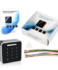 Heavy Duty Metal Touch Panel Keypad Door Access Control System With Rfid 125Khz Card Reader For Straight Up Bulletproof Wall Mounted Standalone Entry Management with user manual.