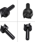 iayokocc wood lathe spur cup center; four views show front, side, close-up, and installed black metal body