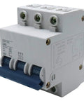 3P 40A Miniature Circuit Breaker For DIN Rail Mount Thermal Magnetic Trip AC 400V Visual Trip Indicator Screw Clamp Terminals
