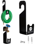Heavy Duty 150 Foot Hose Hanger With Rust Resistant Metal Wall Mount Organizer For Garden Garage And Outdoor Storage Hang Over Spigot With Included Screws