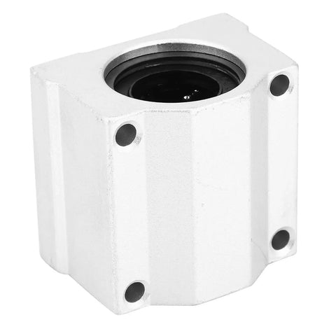 Rock Solid Aluminum Linear Motion Ball Bearing Slide Bushing Featuring Kickin Smooth Glide And Built Tough Low Friction Tracking For 20Mm Shafts In A Tough Two Piece Set close-up of aluminum slide bushing