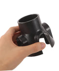 Universal Facial Steamer Nozzle Mount Base Replacement Part With Pro Grade Mist Distribution And Limescale Prevention For Salon Esthetician Machines Plastic Holder, black plastic