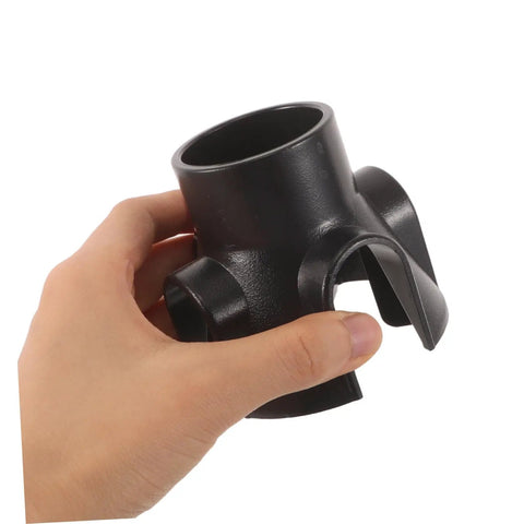 Universal Facial Steamer Nozzle Mount Base Replacement Part With Pro Grade Mist Distribution And Limescale Prevention For Salon Esthetician Machines Plastic Holder, black plastic
