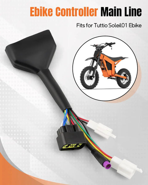 Plug And Play Ebike Controller Main Harness For Tuttio Soleil01 Electric Bicycle Wire Harness Assembly Compatible With M Button Display High Quality Wiring Kit For Easy Install And Reliable Performance