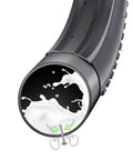 Cross-section of Two Pack 26 Inch Self Sealing Bike Tubes With 32mm Schrader Valve Puncture Resistant shown with sealant