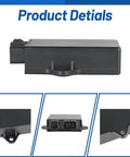 Front and close-up views of Ignitor CDI Box Replacement for ATV Kodiak 400 1995-1999, Big Bear 350 1996-1999, black ignition module.